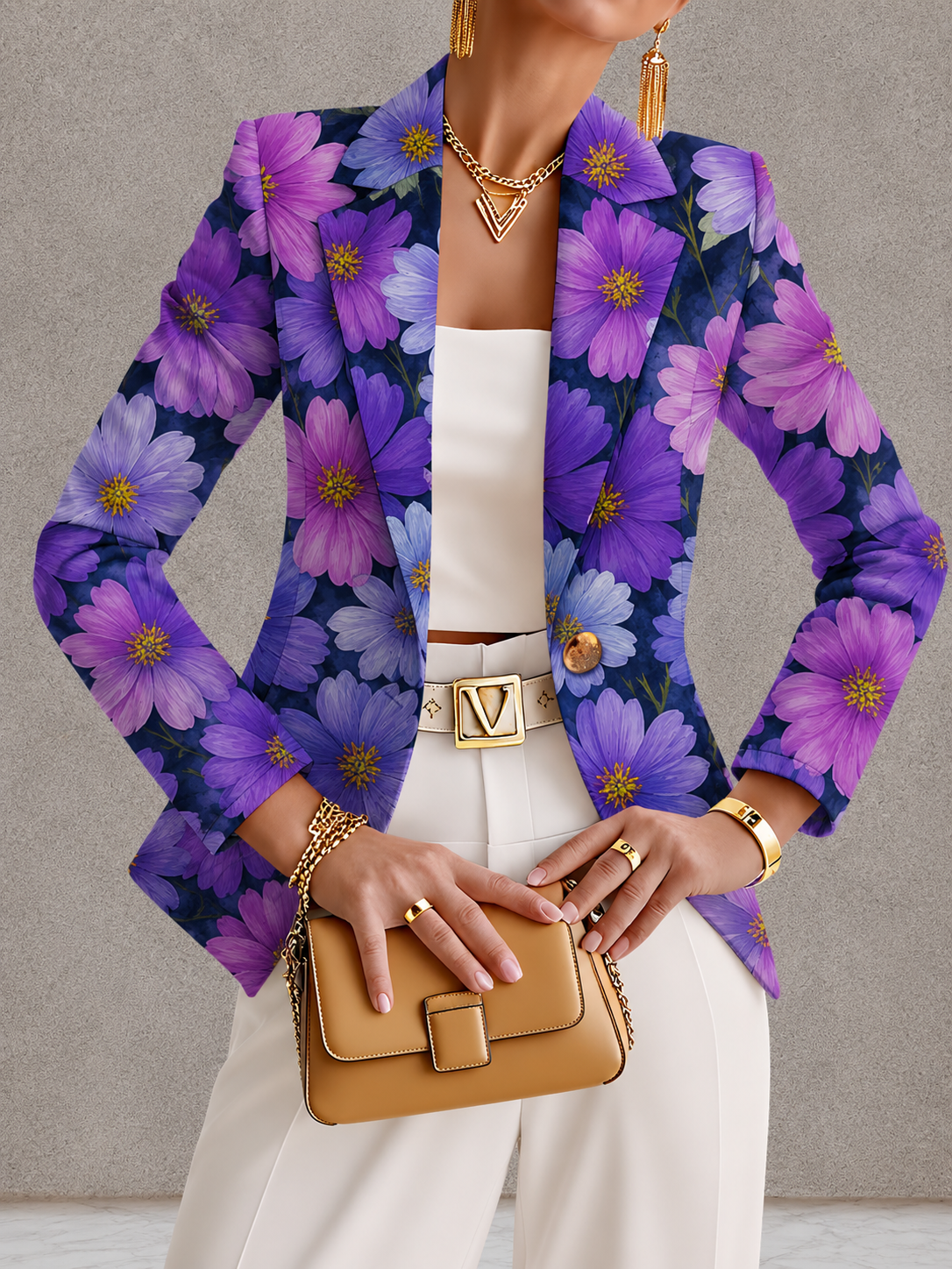 Marcela - Blazer Floral Elegante