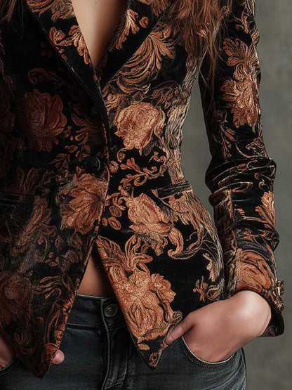Celeste - Blazer con Estampado Floral