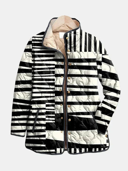 Teresa - Chaqueta Acolchada con Diseño Artístico