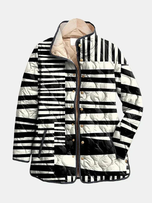 Teresa - Chaqueta Acolchada con Diseño Artístico