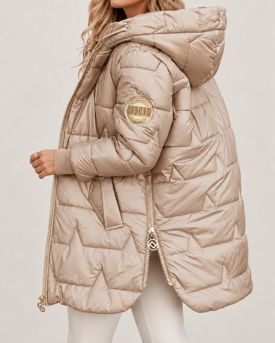Macarena - Chaqueta de Invierno Acolchada con Capucha