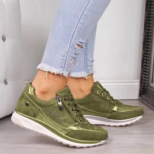 Martina - Zapatos Cómodos con Cremallera