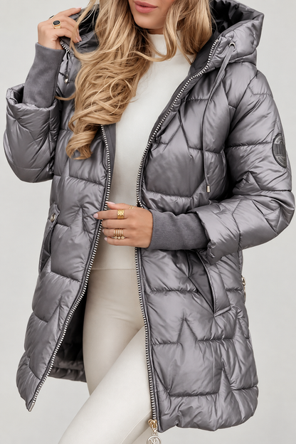 Macarena - Chaqueta de Invierno Acolchada con Capucha