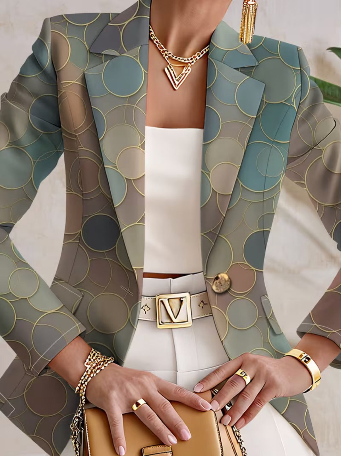 Cristina - Blazer Estilo Mosaico