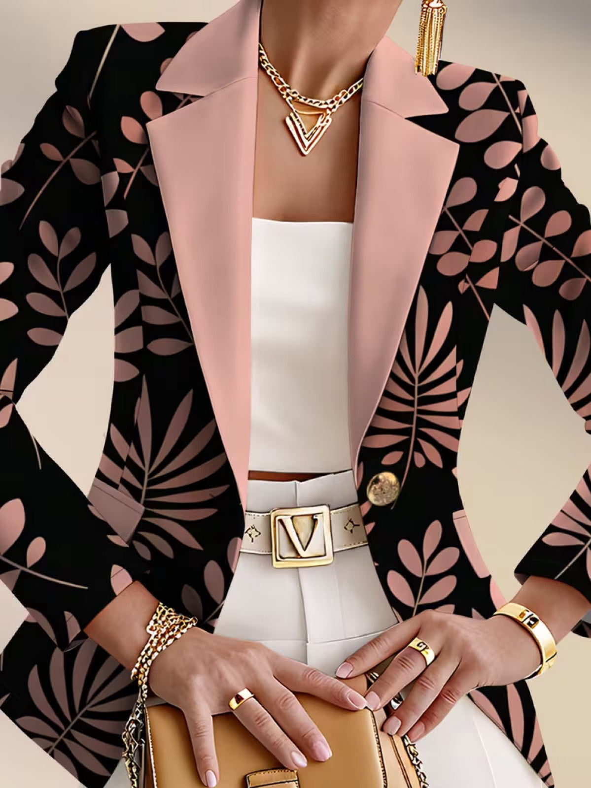 Antonia - Blazer de Hojas