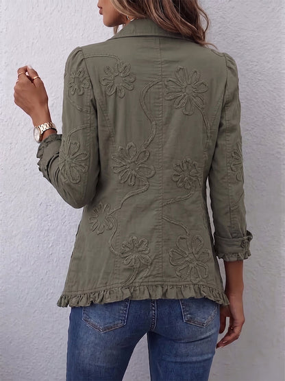 Asunción - Chaqueta Bordada con Volantes