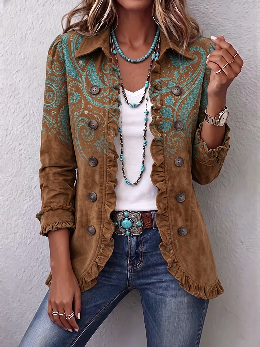 Macarena - Chaqueta Cachemira con Volantes